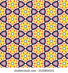 Original bohemian style pattern for fabrics and upholstery with fancy ornaments