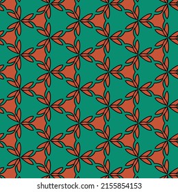 Original bohemian style pattern for fabrics and upholstery with fancy ornaments