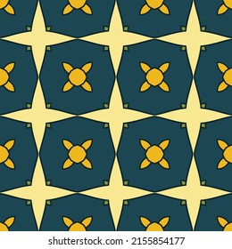 Original bohemian style pattern for fabrics and upholstery with fancy ornaments