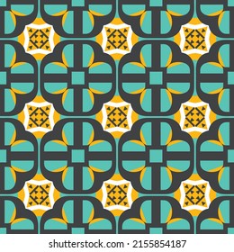 Original bohemian style pattern for fabrics and upholstery with fancy ornaments