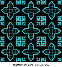 Original bohemian style pattern for fabrics and upholstery with fancy ornaments