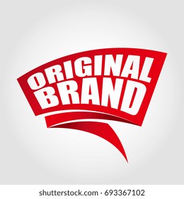 Original brand labels banners