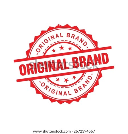 Original Brand red grunge round vintage rubber stamp Vector.eps