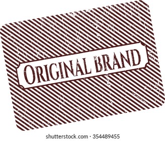 Sello de goma de la marca original