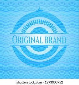 Original Brand water wave emblem.
