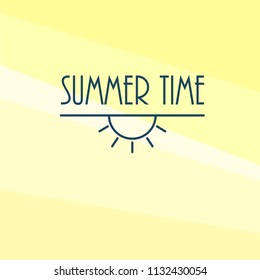 original, bright, sunny background "summer" in yellow color 