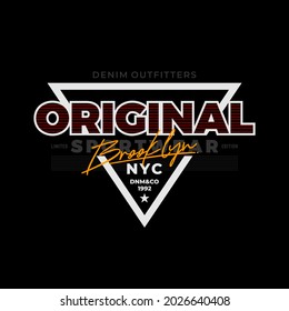 original brooklyn typography, tee shirt graphics, vectors
