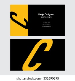 Original business card. 