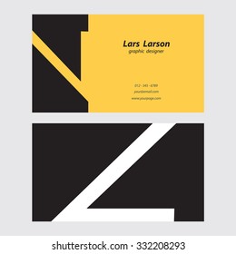 Original business card.