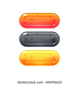 Original button on a white background. Icons for websites. Navigation through the site.