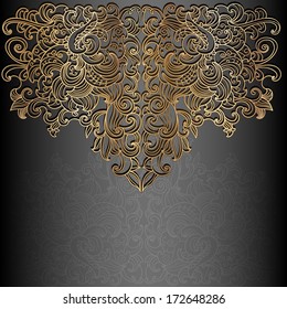 Original card with black and gold design