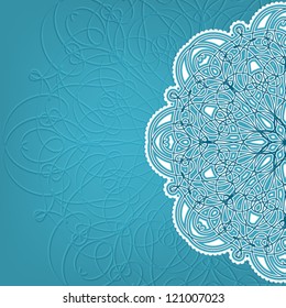 Original card with openwork snowflake