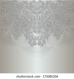 Original card with silver design