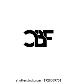 diseño original de letras en monograma cbf