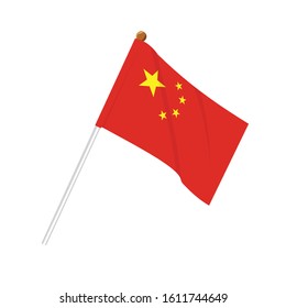 Original China of flag vector illustration