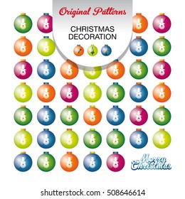 Original Christmas decoration pattern. Can be used for card design, wallpaper, pattern fills, web page background, surface textures and originals gift wrap.