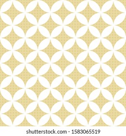 Original circilar beige background. Seamless vector pattern