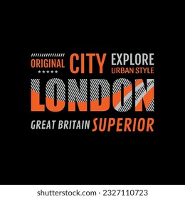 Original city explore urban style london great britain superior vector t shirt design