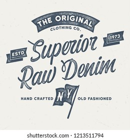 The Original Clothing Co. - Aged Tee Design For Printing