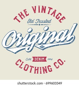 The Original Clothing Co. - Tee Design For Print