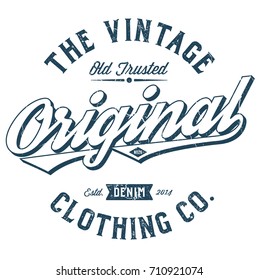 The Original Clothing Co. - Tee Design For Print