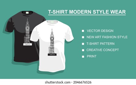 Original-Sammlung, Typografie, Vektordesign, neue Art Mode-Stil Druck Big Ben, kreatives Konzept, T-Shirt-Muster. Ihr Foto.