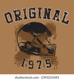 Original College text print , graffiti text print, vintage  for sporty vibes T-shirt print
