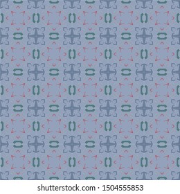 Original colored oriental smooth ornament design patterns with line based improvements card 