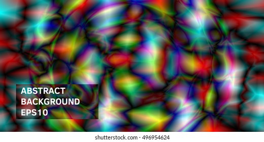 Original colorful background with blurred patterns. Movement of color and form.
