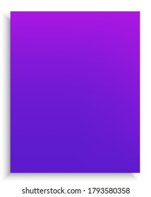 Original colorful modern background. Effective backdrop with smooth and soft shadow. Vector illustration art. Violet trendy and easy editable colored banner template.