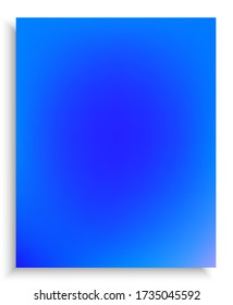 Original colorful modern background. Vector illustration wallpaper. Effective backdrop with smooth and soft shadow. Blue trendy and easy editable colored banner template.