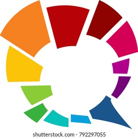 Original and colorful speech bubble