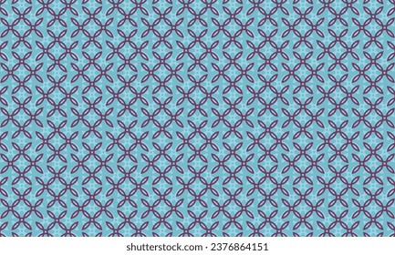 Original concept by VerseOne pattern design in blue and brown background for any fabrics texture needs.