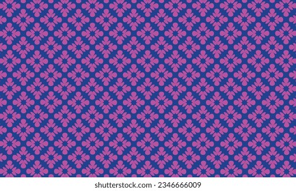 Concepto original para el diseño de patrones de ropa en azul y púrpura.