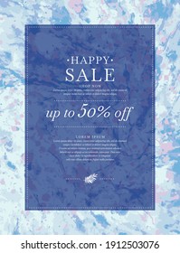 Original concept of the discount sale poster. Sale banner. A template for placing your information and text. Advertising design in a modern style. Vector illustration with graphic elements.