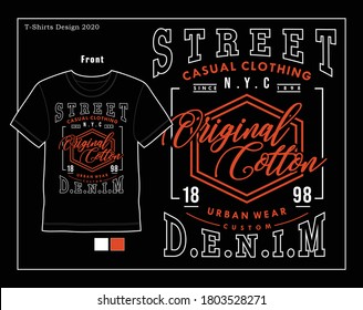 original cotton, vector typography illustration design graphic