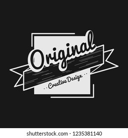 Original creative design badge vector