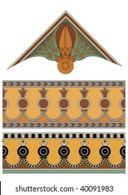 original decoration ornaments in vector from syria