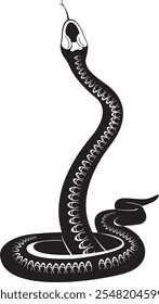 Original decorative snake illustration.
Original black and white snake illustration
