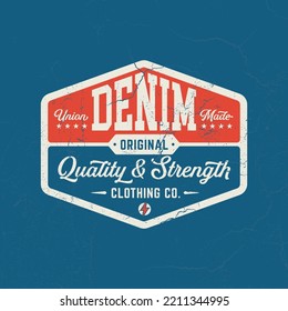 Original Denim - ee Design For Printing. Good For Poster, Wallpaper, T-Shirt, Gift.