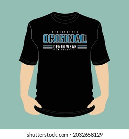 Original denim typography design for print t-shirts