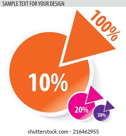 original design diagram data stickers / vector element