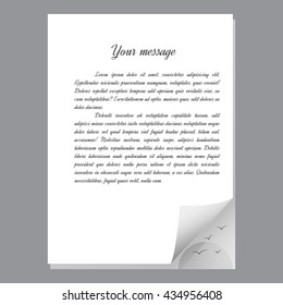 The original design of the page with the help of the figure the setting sun and birds.
