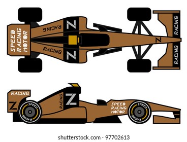 Original design of racing car