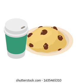Original dessert icon. Isometric illustration of original dessert vector icon for web