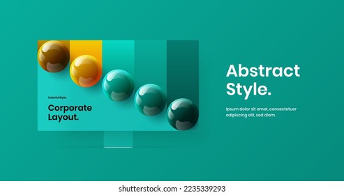 Original display mockup web project layout. Colorful landing page vector design concept.