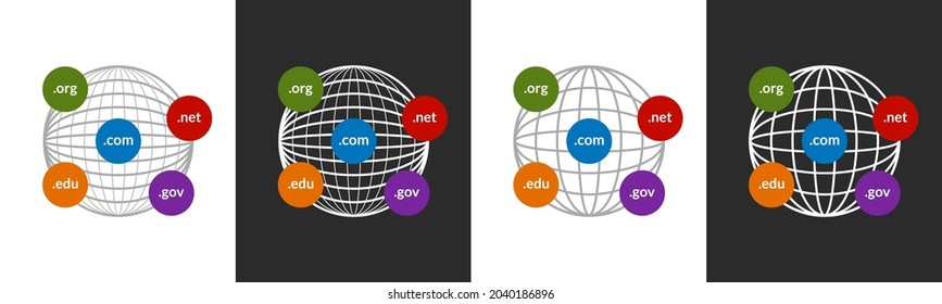 Original domains icon. Vector illustration.