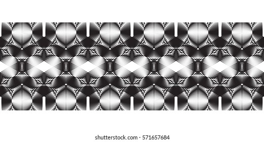 Original drawing pattern. Background with geometric elements. Black and white.