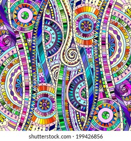 Original drawing tribal doddle ethnic pattern. Background with geometric elements.