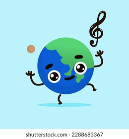Personajes originales de la Tierra para cualquier propósito incluyendo afiche del Día de la Tierra - Totalmente editable